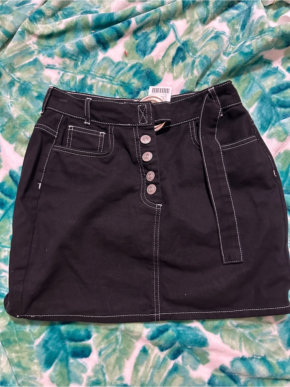 Super Cute BDG Black Jean Skirt,M,NWT,Retail $64